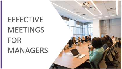 effective meetings for managers