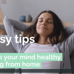 healthy mind working from home